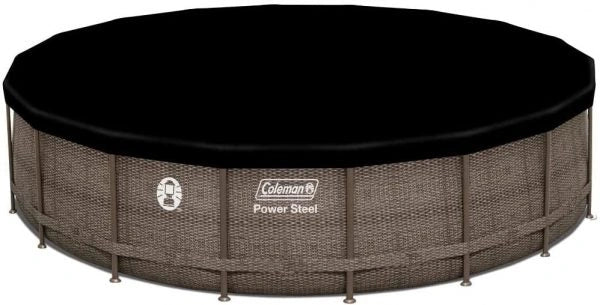 Coleman 18 x 48 Power Steel Frame Above Ground Swimming Pool Set