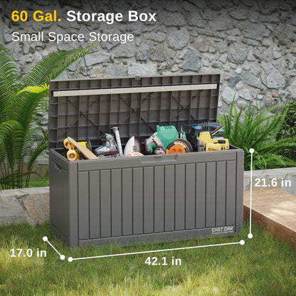 230 Gallon Deck Box, Outdoor Storage Box with Padlock