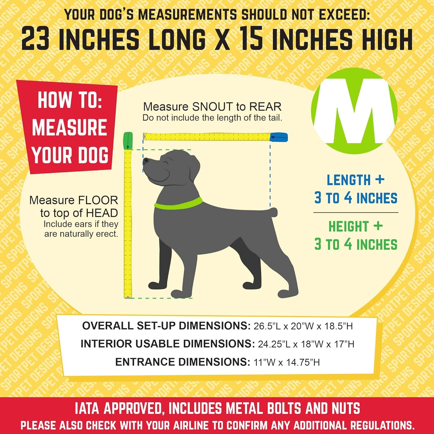 SportPet Designs Plastic Kennels Rolling Plastic Airline Approved Wire Door Travel Dog Crate, XXX-Large, Gray