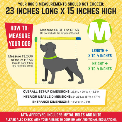 SportPet Designs Plastic Kennels Rolling Plastic Airline Approved Wire Door Travel Dog Crate, XXX-Large, Gray