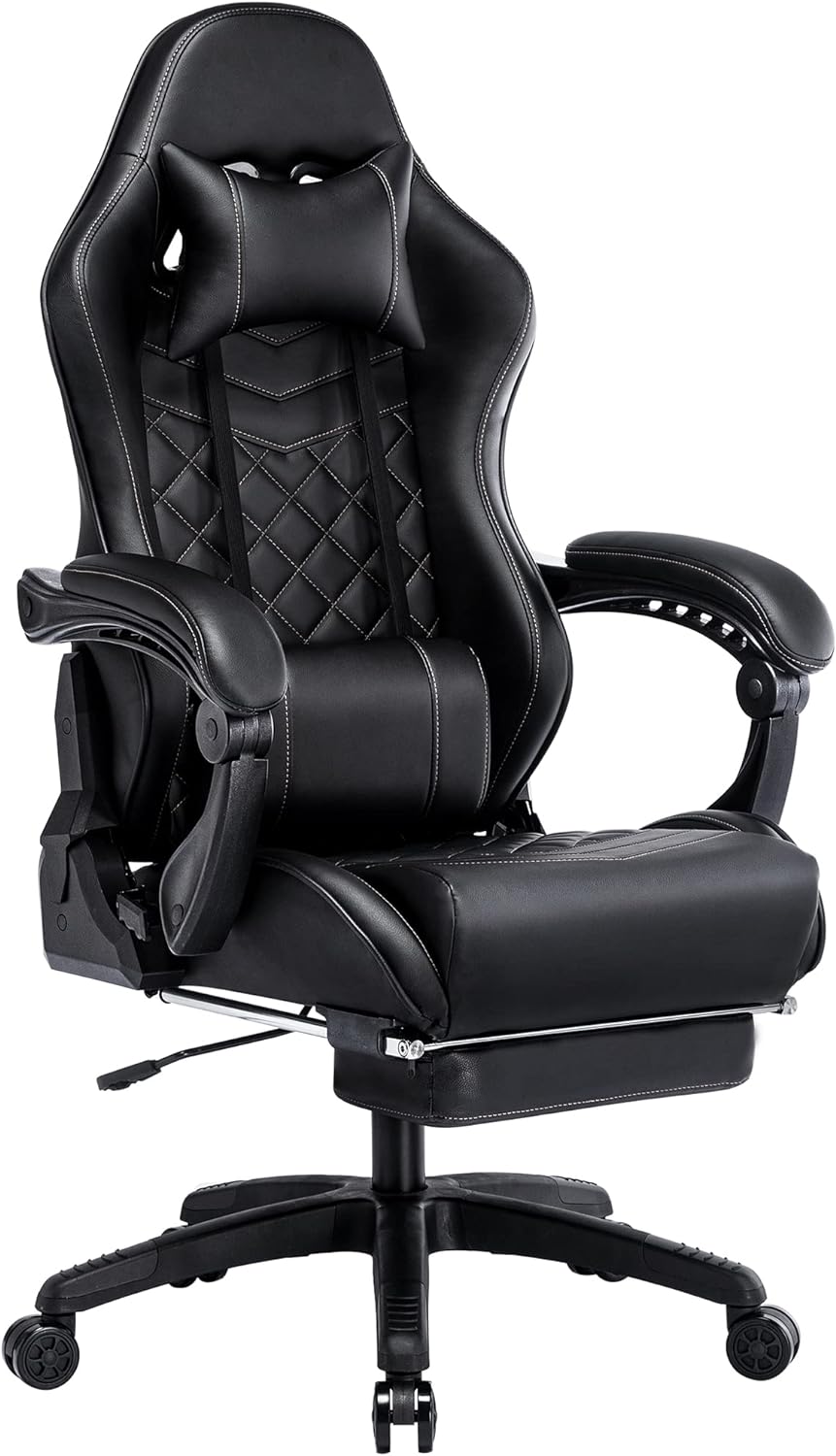 Classic PU Leather Large and Tall Ergonomic Computer Chair