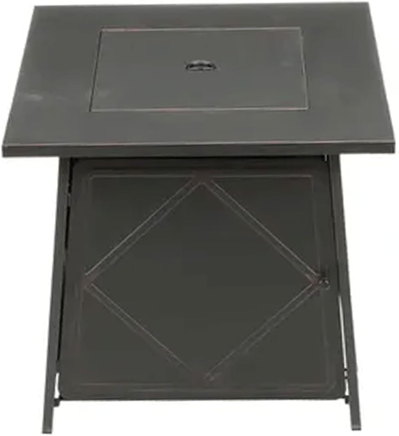 Four Seasons Patio Dual Heat 50,000 BTU Square Gas Fire Pit