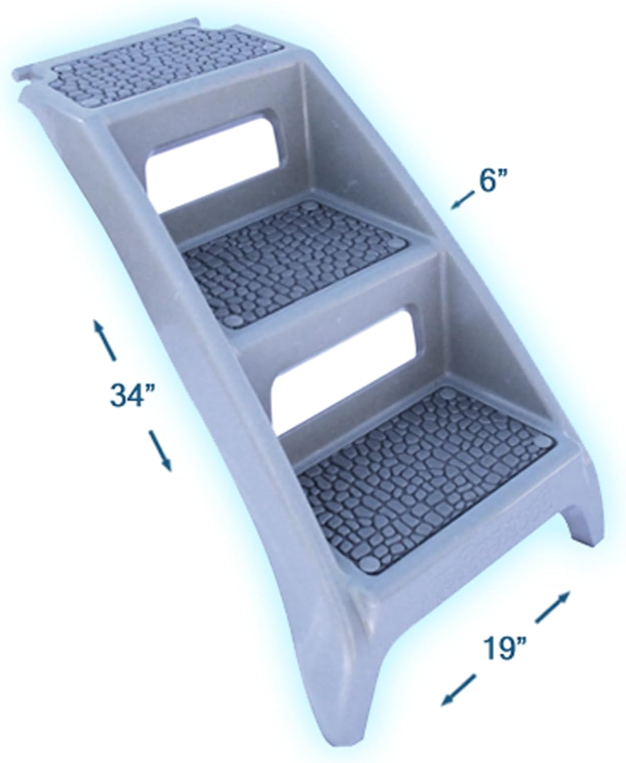 Booster Bath Elevated Pet Bathing Large Teal Steps Combo