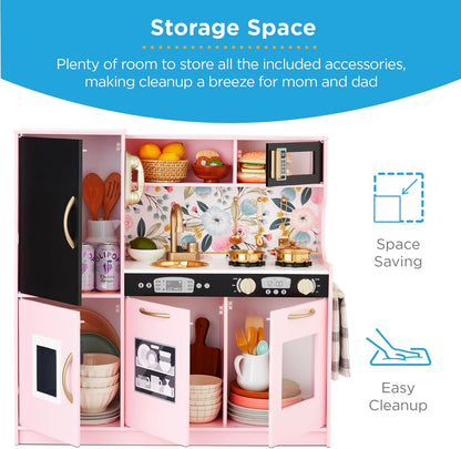 Best Pretend Kitchen Wooden Toy Set for Kids