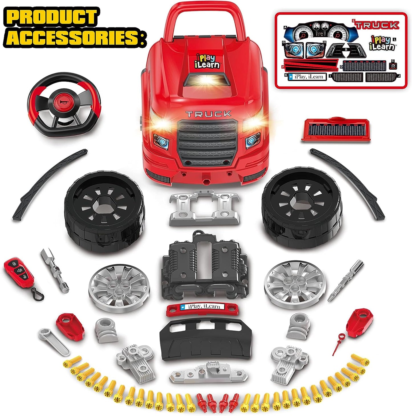 Truck engine toys, children's mechanical repair set