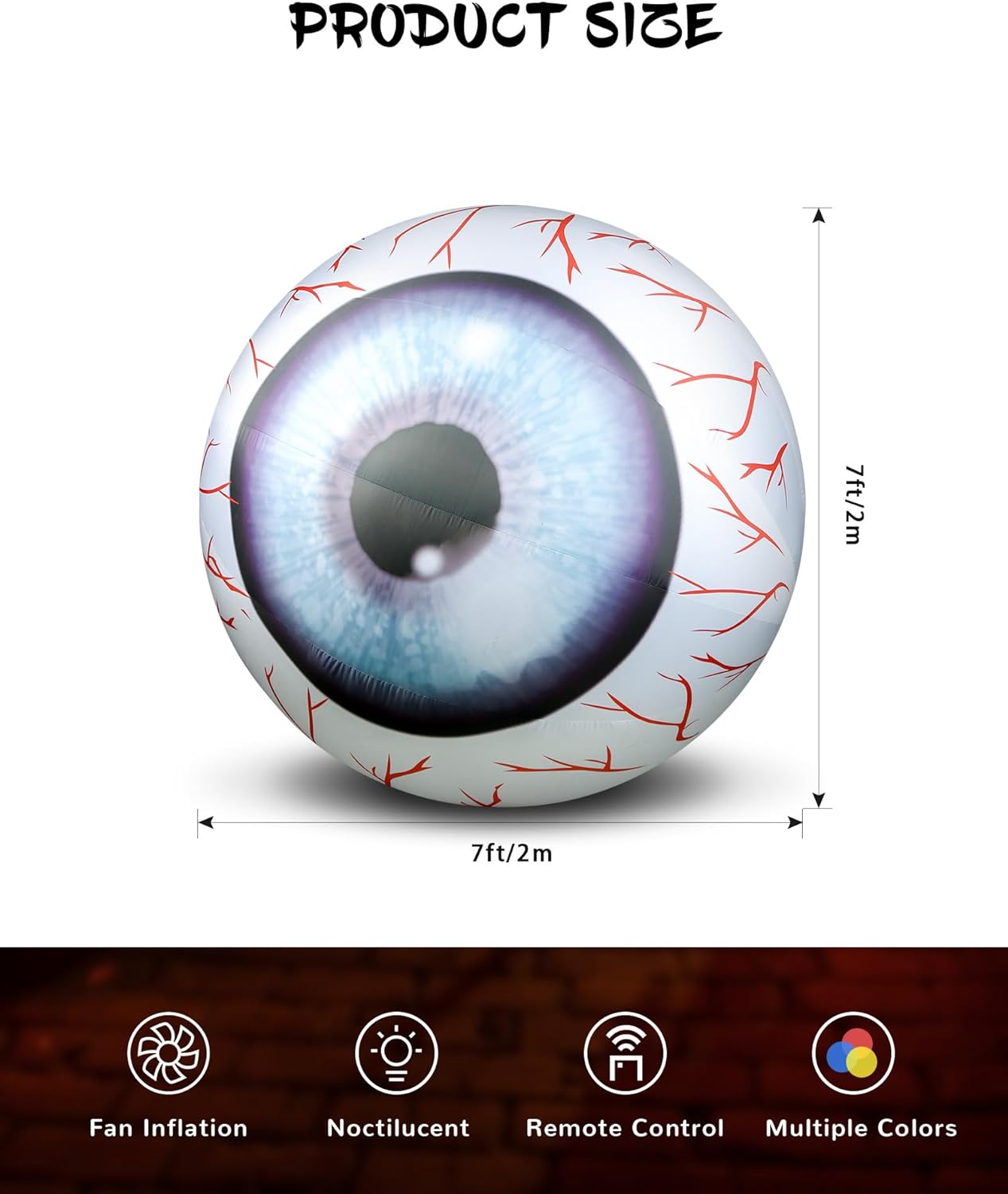 Halloween outdoor large inflatable eyeball decoration