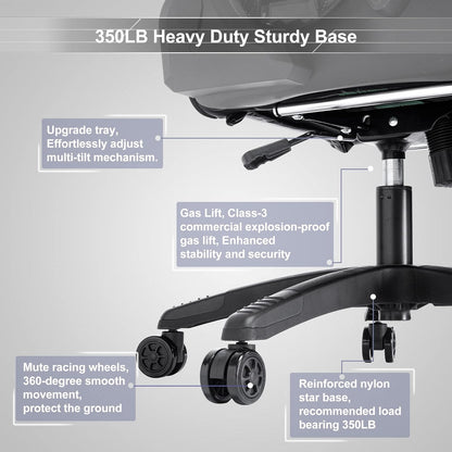 Classic PU Leather Large and Tall Ergonomic Computer Chair