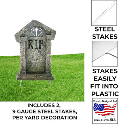 12 Halloween Tombstones for Halloween Cemetery