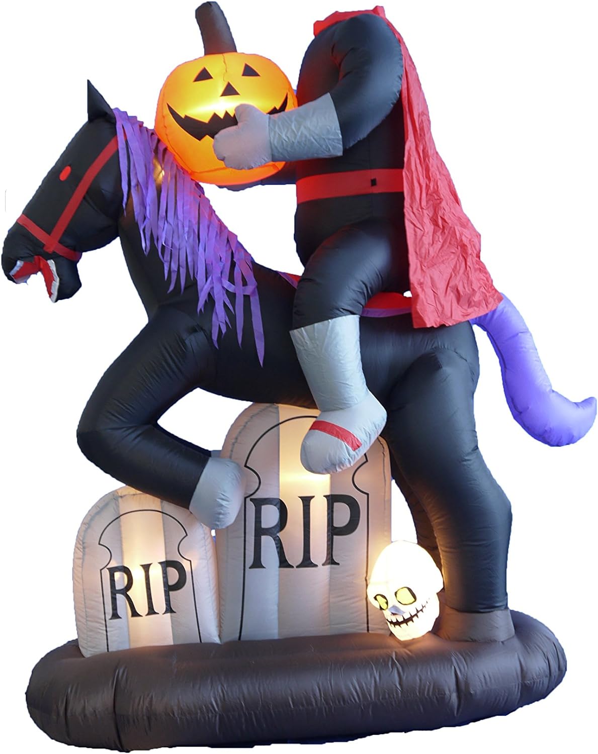 6.5ft tall Halloween inflatable headless horseman