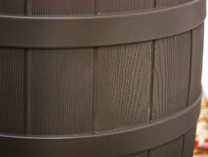 Good Ideas Rain Wizard 50 Gallon Plastic Outdoor Home Rain Barrel Water Storage Collector