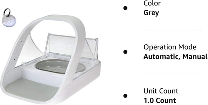 Automatic Pet Feeder -Microchip Pet Feeder - MPF001 - Suitable for Both Wet and Dry Food - Bonus eOutletDeals Pet Towel