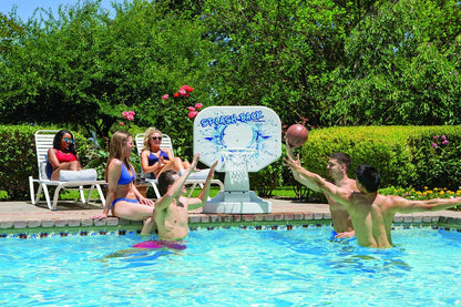 Splashback Poolside Basketball Game , Blue 34W x 38D x 45H in.