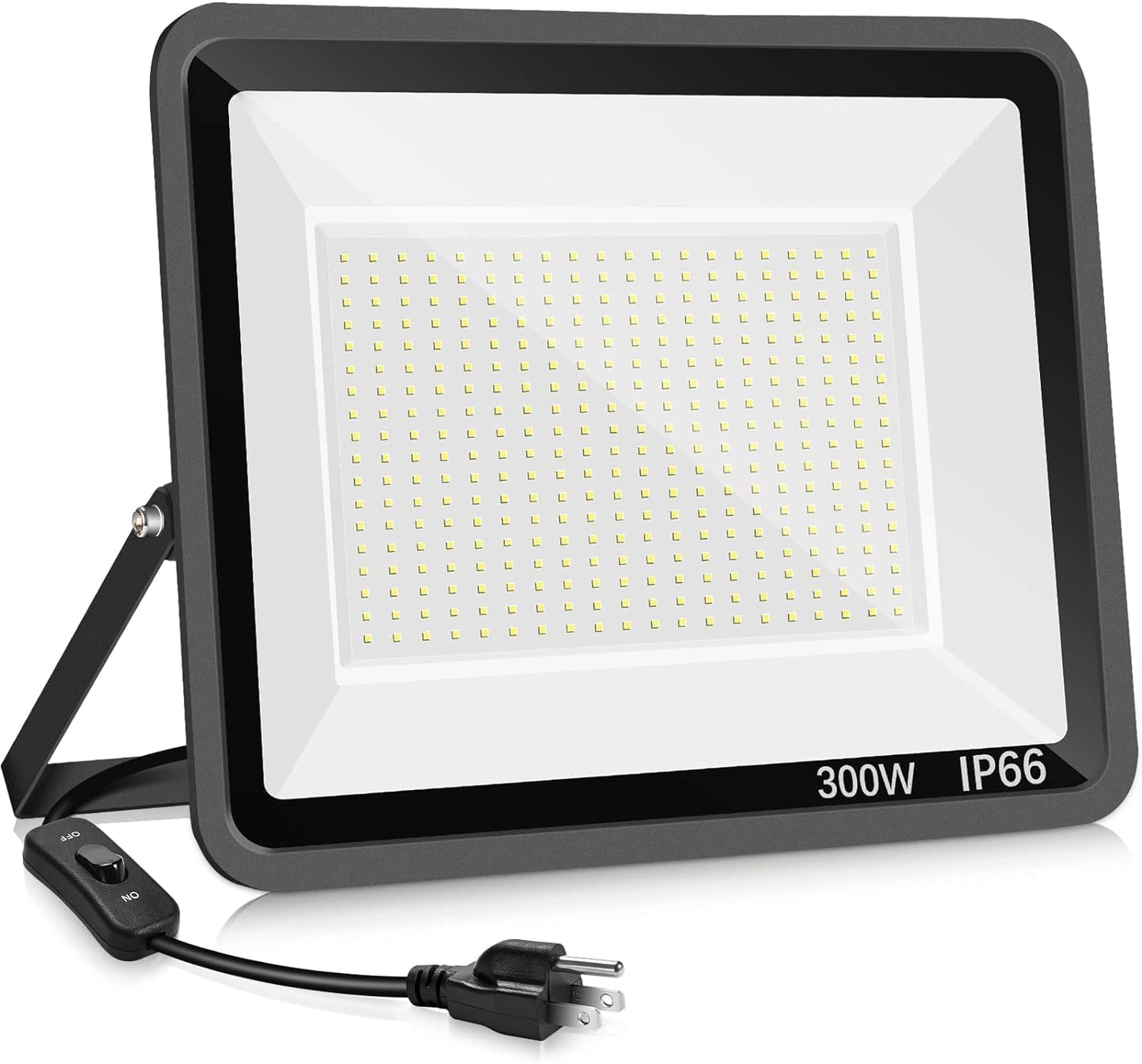 3 Pack 200W LED Flood Light,Super Bright Exterior Security Lights With Plug,IP66 Waterproof Outdoor Flood Light, 22800lm 5000K Daylight White Floodlight for Yard, Garden,Basketball Court, Arena