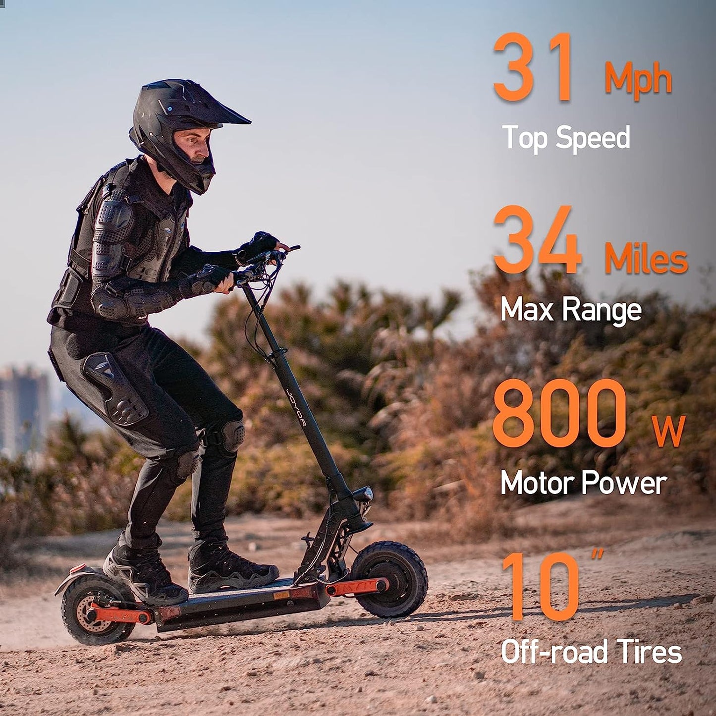Up to 37 MPH Tire Hydraulic Brake Adult Electric Scooter