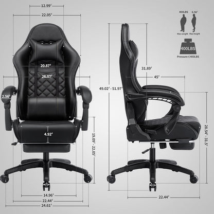 Classic PU Leather Large and Tall Ergonomic Computer Chair