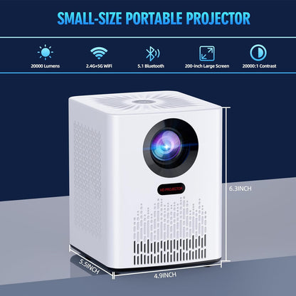 Projector with WiFi and Bluetooth