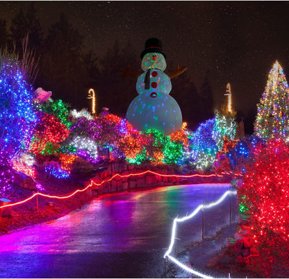 Farm 20ft. Tall Pre-Lighted Christmas Inflatable | Happy Snowman with RGB Lights and Storage Bag | Outdoor Holiday Amplified Holiday Celebration Party Decoration