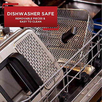 T-Fal Ultimate Steel Deep Fryer with Basket 3.5 Liter Oil and 2.6 Pound Food Capacity