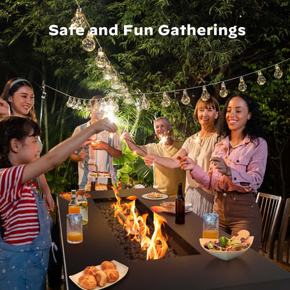 Gas Fire Pit Table, 50,000 BTU Outdoor Propane Fire Pit