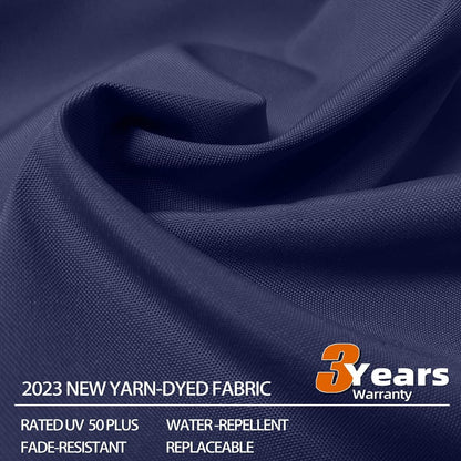 12ft Solar LED Patio Umbrella Outdoor Round Umbrella Large Cantilever Umbrella with LED Lights Windproof Bias Umbrella Heavy Duty Parasol for Garden Deck Pool Patio