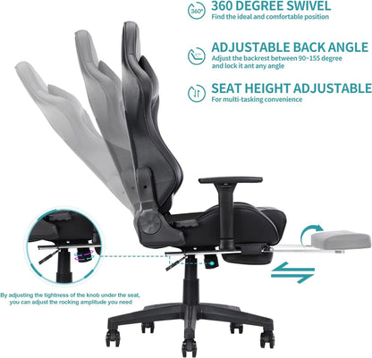 Classic PU Leather Large and Tall Ergonomic Computer Chair