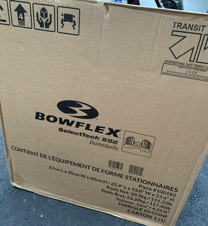 Bowflex SelectTech 552 Adjustable Dumbbells (Pair) Brand New! 100% AUTHENTIC