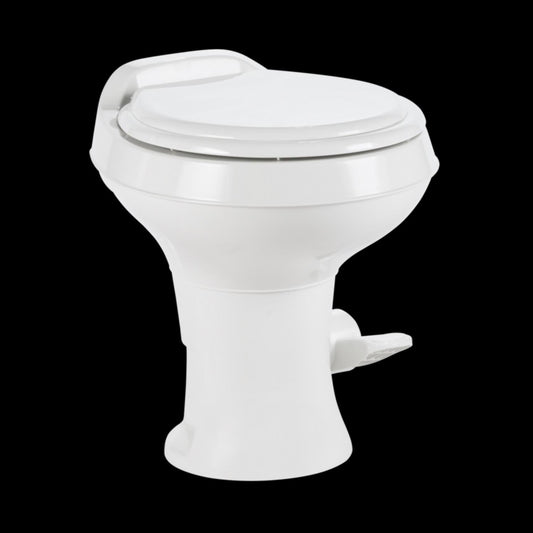 Dometic 302300071 300 Series Standard Height Heavy Duty Plastic RV Toilet, White