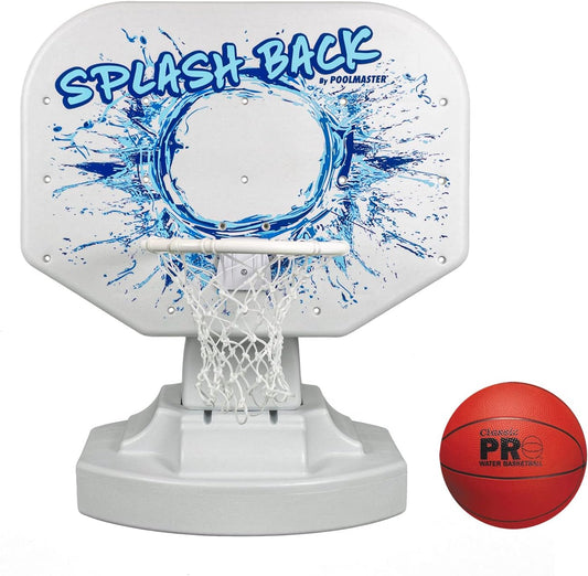 Splashback Poolside Basketball Game , Blue 34W x 38D x 45H in.