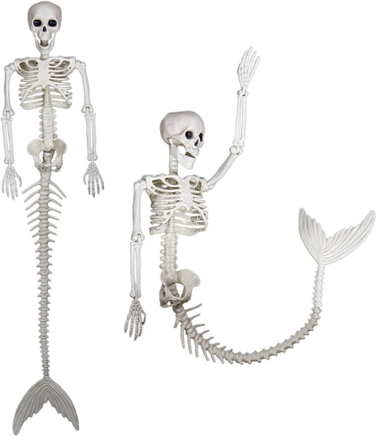 Ghost Skull Mermaid Plastic Bones