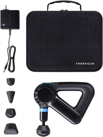 TheraGun Elite Ultra-Quiet Percussion Massage Gun for Deep Tissue Muscle Pain Relief, Handheld Electric Massager Perfect for Neck, Back, and Full Body Tension, Bluetooth and USB-C Charging, 5th Gen