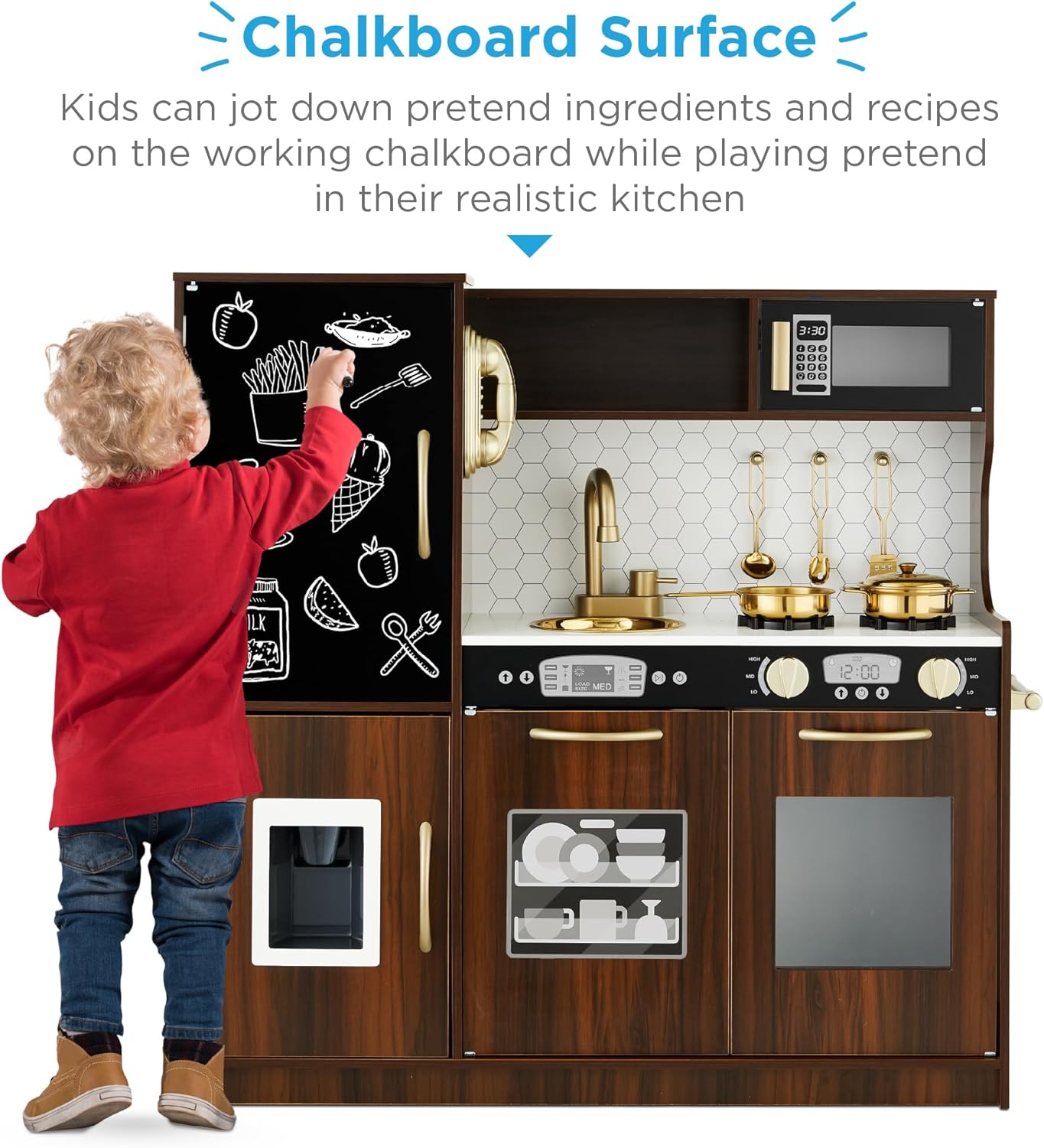 Best Pretend Kitchen Wooden Toy Set for Kids