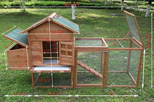 Outdoor 80 inch wooden chicken coop nest box chicken coop poultry pet cage