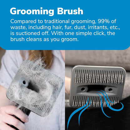 Professional Plus Pet Grooming Vacuum Kit, 5 Pet Grooming Tools, 2L Canister, Works for All Dogs, Cats, and Pet Fur