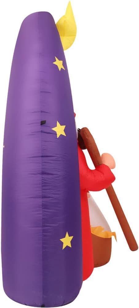 Farm 20ft. Tall Pre-Lighted Christmas Inflatable | Happy Snowman with RGB Lights and Storage Bag | Outdoor Holiday Amplified Holiday Celebration Party Decoration