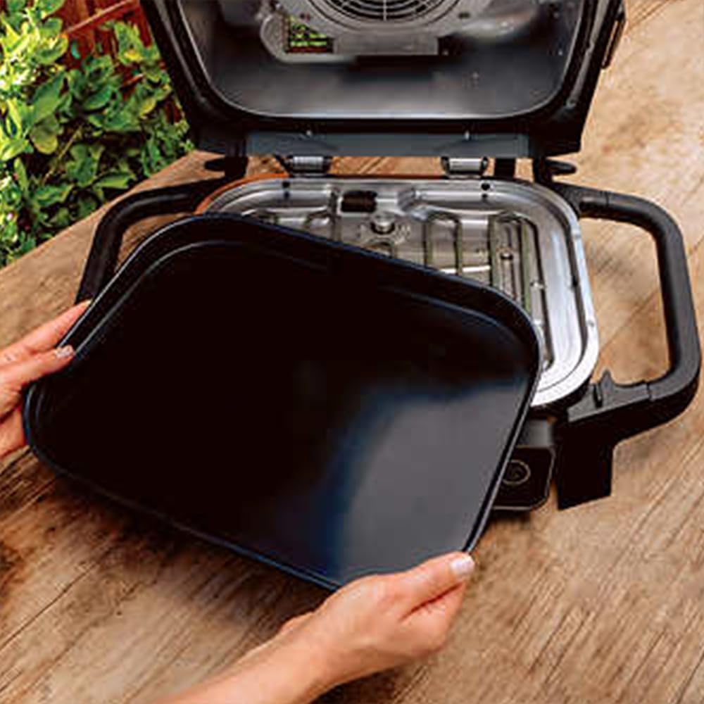 Professional Outdoor Grill and Smoker, Built-in Thermometer, 7-in-1 main grill, BBQ Smoker, Air Fryer, Bake, Bake, dehydrate, Grill, Firewood Pellet, Portable, electric (updated)