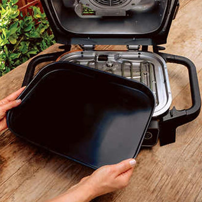 Professional Outdoor Grill and Smoker, Built-in Thermometer, 7-in-1 main grill, BBQ Smoker, Air Fryer, Bake, Bake, dehydrate, Grill, Firewood Pellet, Portable, electric (updated)