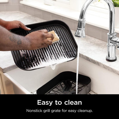 Professional Outdoor Grill and Smoker, Built-in Thermometer, 7-in-1 main grill, BBQ Smoker, Air Fryer, Bake, Bake, dehydrate, Grill, Firewood Pellet, Portable, electric (updated)