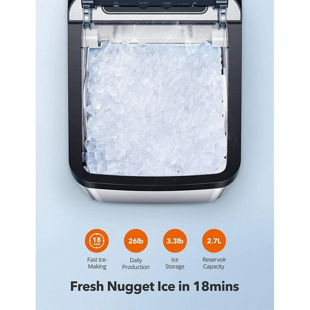 Nugget Ice Maker for Countertop TAOTRONIC Sonic Ice Maker Machine