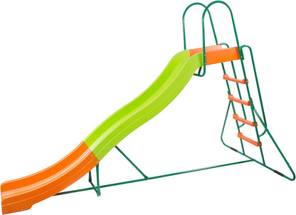 Outdoor Play Set Kids Slide: 10 ft Freestanding Climber, Swingsets, Playground Jungle Gyms Kids Love – Above Ground Pool Slide for Summer Backyard