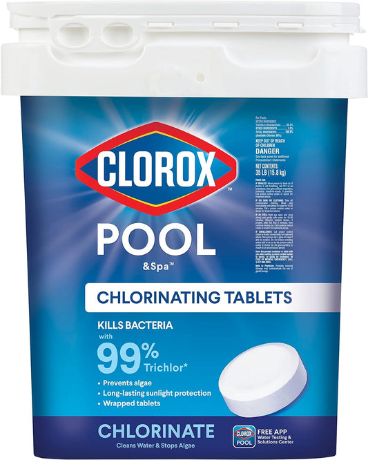 Pool&Spa Active99 3” Chlorinating Tablet, Kills Bacteria & Stops Algae, 35LB