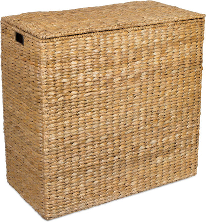 Extra large split gift basket with lining