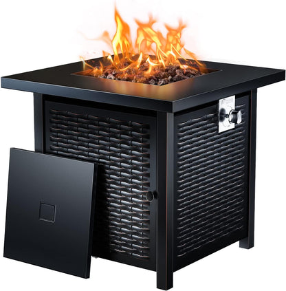 Gas Fire Pit Table, 50,000 BTU Outdoor Propane Fire Pit
