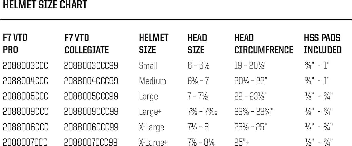 Varsity football helmets