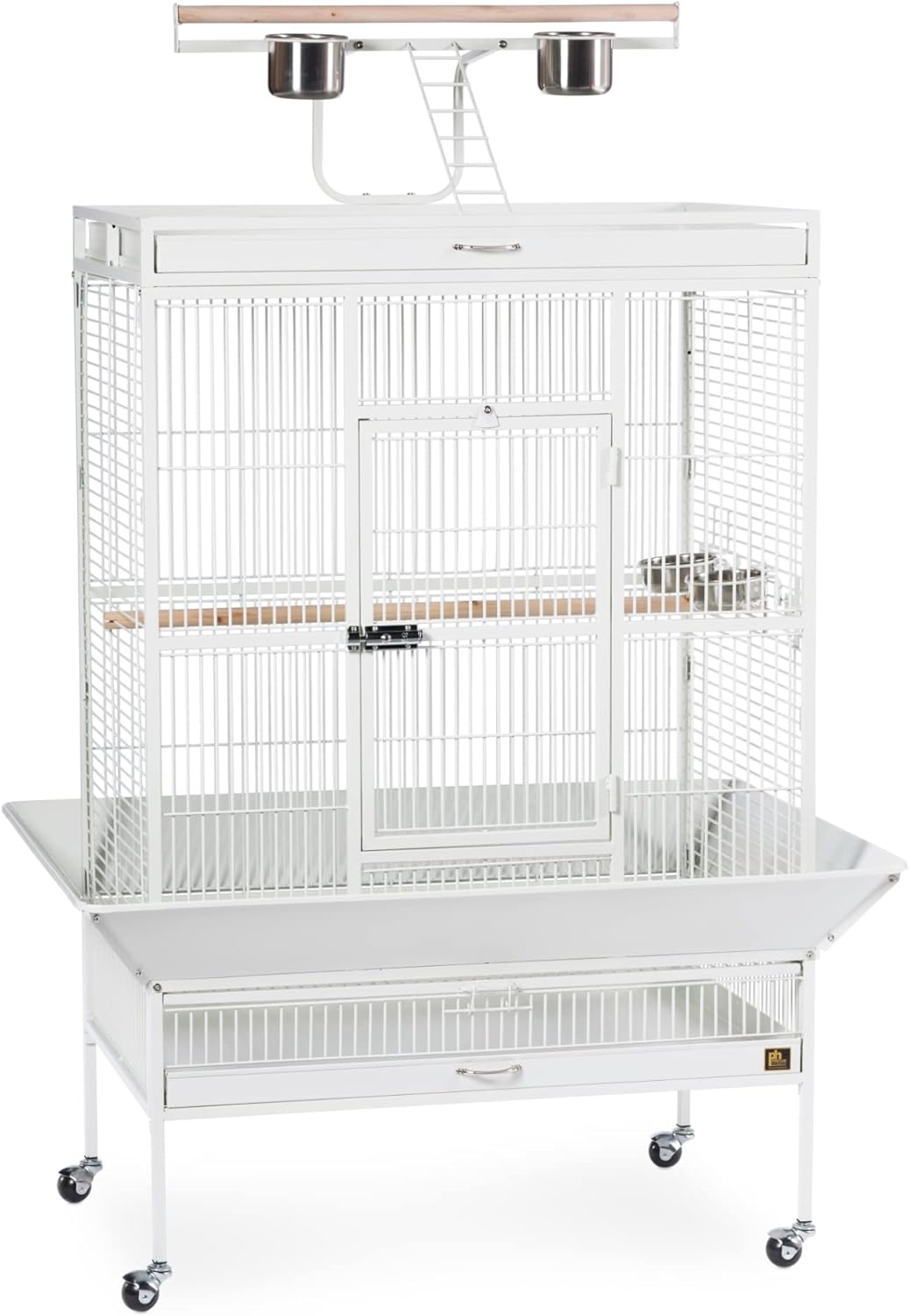 Pet Products Wrought Iron Select Bird Cage 3154C, Chalk White, 36-Inch by 24-Inch by 66-Inch