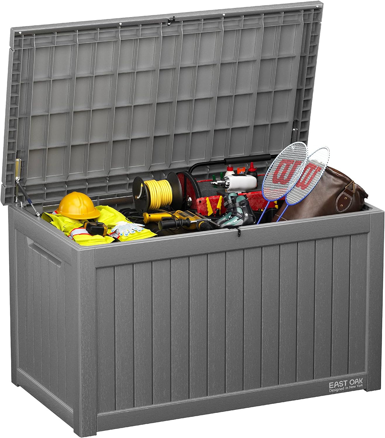 230 Gallon Deck Box, Outdoor Storage Box with Padlock