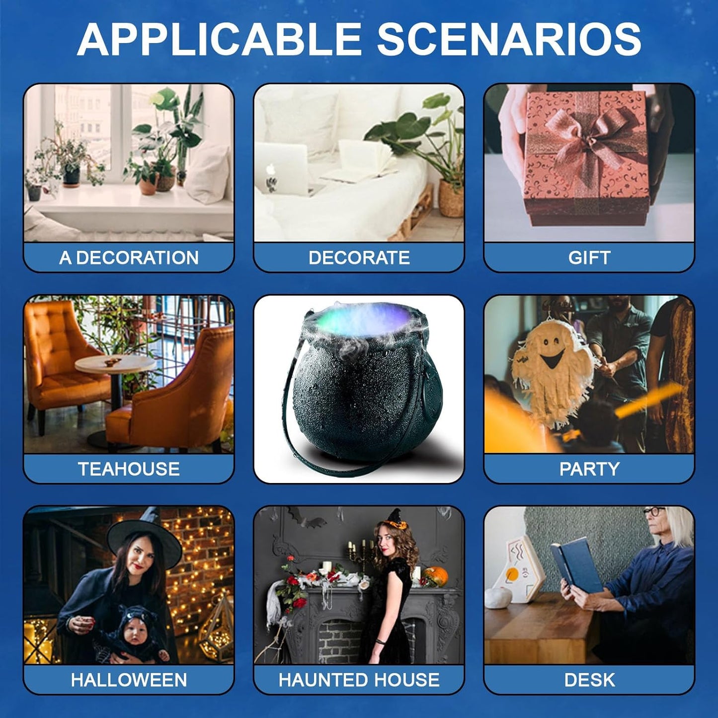 Halloween LED fog machine sprayer decoration