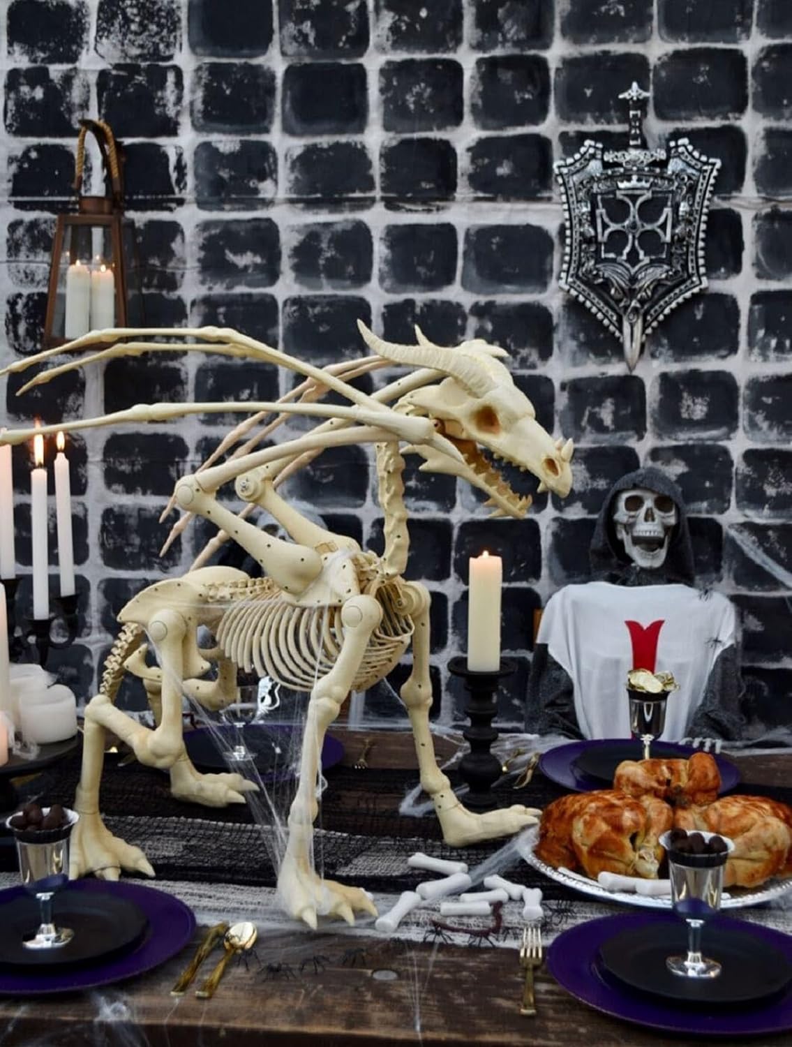 Large 4ft pterosaur skeleton, halloween decoration