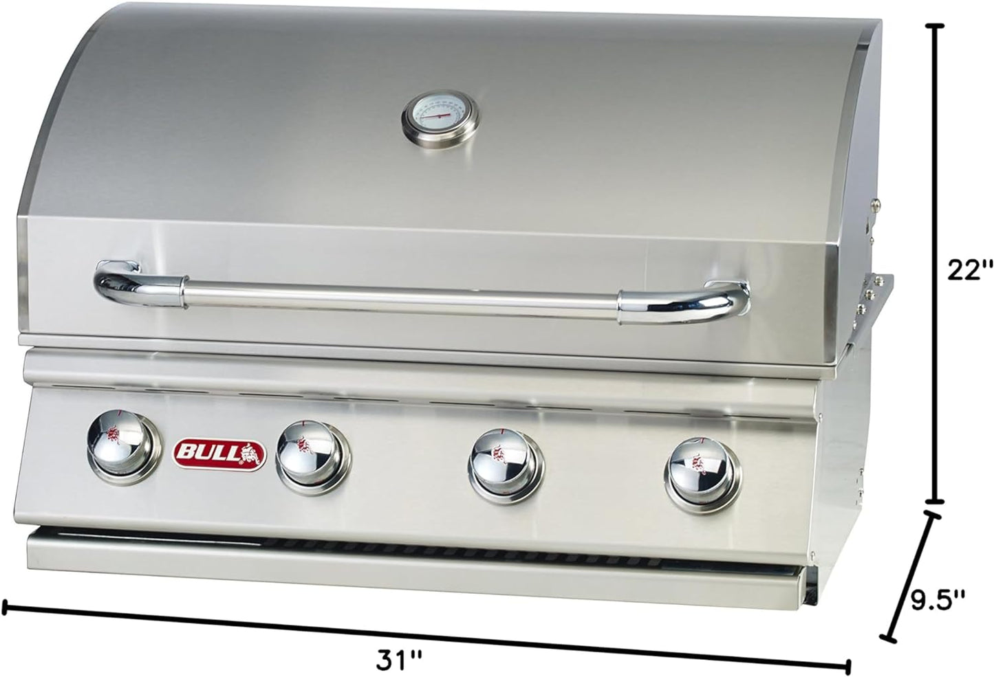 Natural Gas Outlaw Drop-In Grill Head in Stainless Steel