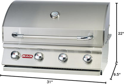 Natural Gas Outlaw Drop-In Grill Head in Stainless Steel