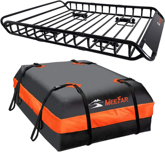 Roof Rack Universal Roof Basket 51" X 36" X 5" + Waterproof Bag